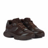 Damskie buty sportowe 6102 czekoladowe kombinowane