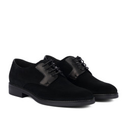 Męskie buty casual 9006 czarny welur