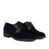 Męskie buty casual 9006 czarny welur