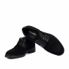 Męskie buty casual 9006 czarny welur