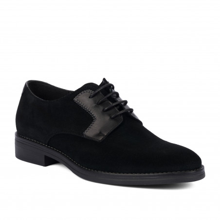 Męskie buty casual 9006 czarny welur