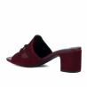 Damskie sandały 1367 bordo welur