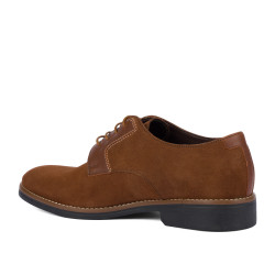 Casualowe buty męskie 9006 camel zamsz