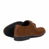 Casualowe buty męskie 9006 camel zamsz