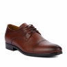 Eleganckie buty męskie 822-1 w koniakowym kolorze