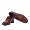 Eleganckie buty męskie 822-1 w koniakowym kolorze