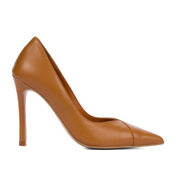 Eleganckie buty damskie 1330 koniakowy brąz