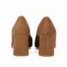 Eleganckie buty damskie 1315 zamsz czekoladowy