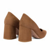 Eleganckie buty damskie 1315 zamsz czekoladowy