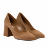 Eleganckie buty damskie 1315 zamsz czekoladowy