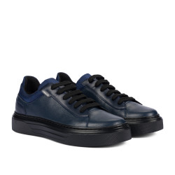 Buty sportowe męskie 9003 indigo kombinowany