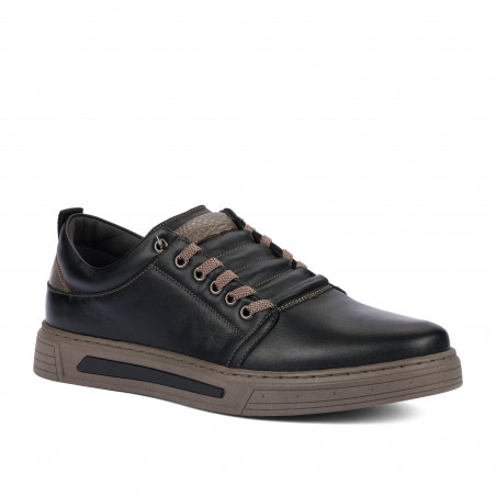 Casualowe buty męskie 982 czarny kombinowany-k