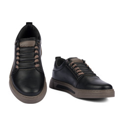 Casualowe buty męskie 982 czarny kombinowany-k