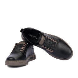 Casualowe buty męskie 982 czarny kombinowany-k