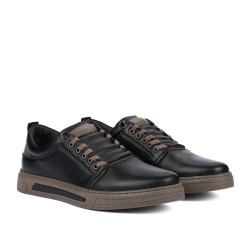 Casualowe buty męskie 982 czarny kombinowany-k
