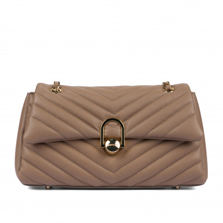 Damska torba na ramię 052g cappuccino