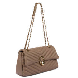 Damska torba na ramię 052g cappuccino