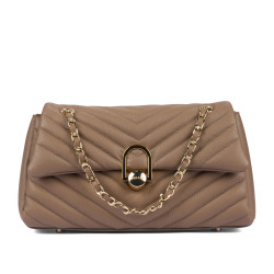 Damska torba na ramię 052g cappuccino