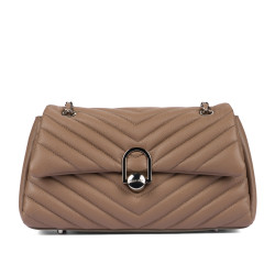 Damska torba na ramię 052g 01 cappuccino