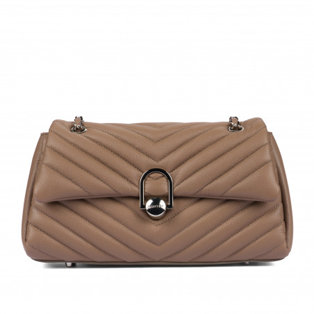 Damska torba na ramię 052g 01 cappuccino