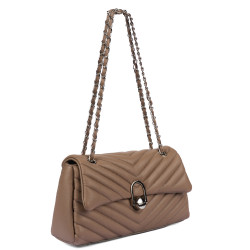 Damska torba na ramię 052g 01 cappuccino