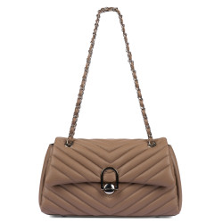 Damska torba na ramię 052g 01 cappuccino