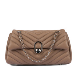 Damska torba na ramię 052g 01 cappuccino