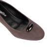 Damskie buty 1375 zamszowe beżowe