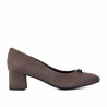 Damskie buty 1375 zamszowe beżowe