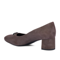 Damskie buty 1375 zamszowe beżowe