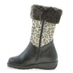 Buty dziecięce małe 24c czarne+tygrys
