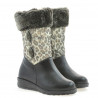 Buty dziecięce małe 24c czarne+tygrys