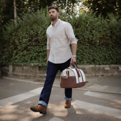 Torba podróżna 305g 01 beż+brąz lifestyle