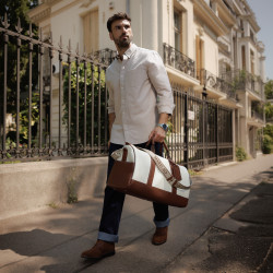 Torba podróżna 305g 01 beż+brąz lifestyle