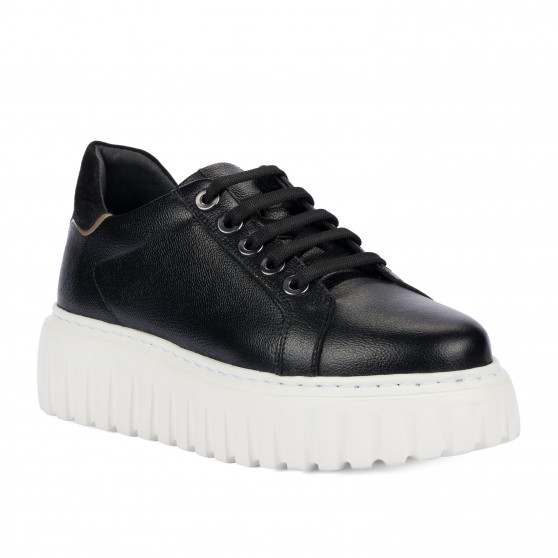 Damskie buty sportowe 6105 czarne kombinowane