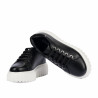 Damskie buty sportowe 6105 czarne kombinowane