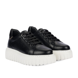 Damskie buty sportowe 6105 czarne kombinowane