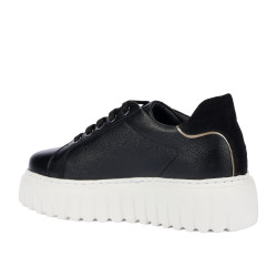 Damskie buty sportowe 6105 czarne kombinowane