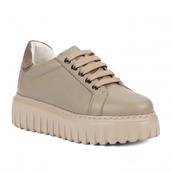 Damskie buty sportowe 6105 piasek łączony