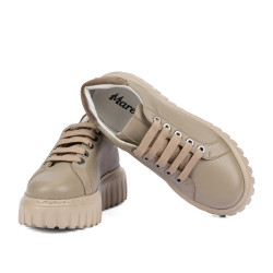 Damskie buty sportowe 6105 piasek łączony