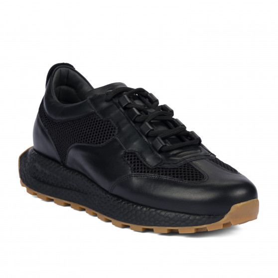 Męskie buty sportowe 9005 czarno kombinowane