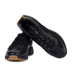 Męskie buty sportowe 9005 czarno kombinowane