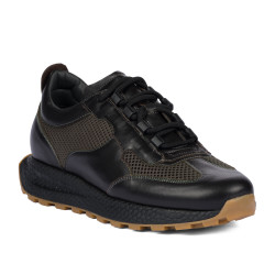 Buty sportowe męskie 9005 cafe kombinowane