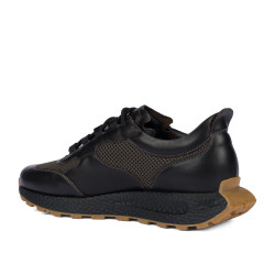 Buty sportowe męskie 9005 cafe kombinowane
