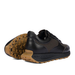 Buty sportowe męskie 9005 cafe kombinowane
