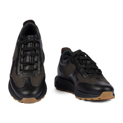 Buty sportowe męskie 9005 cafe kombinowane
