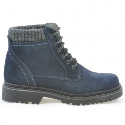 Botki męskie 471 indigo welur