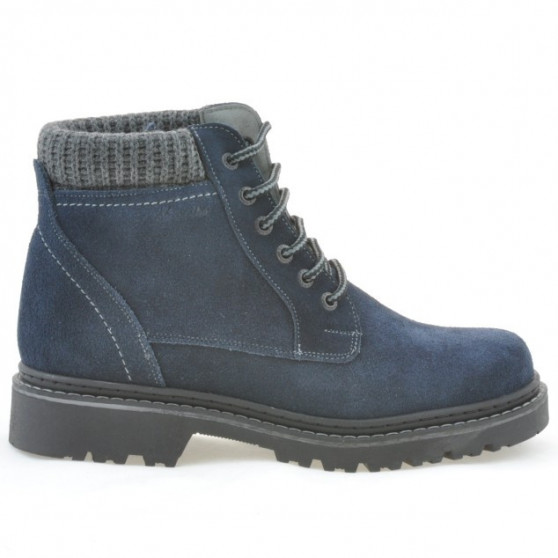 Botki męskie 471 indigo welur