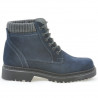 Botki męskie 471 indigo welur