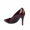 Eleganckie damskie buty 1372 lakier bordo